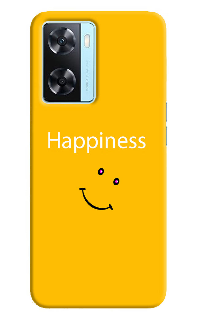 Happiness With Smiley Oppo A77 2022 Back Cover