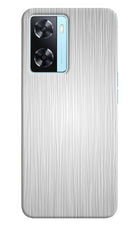 Wooden Grey Texture Oppo A77 2022 Back Cover