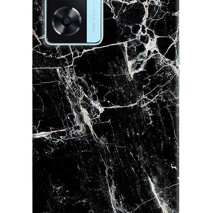 Black Marble Texture Oppo A77 2022 Back Cover