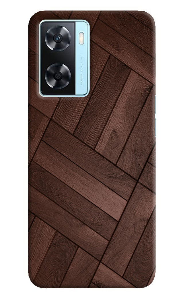 Wooden Texture Design Oppo A77 2022 Back Cover