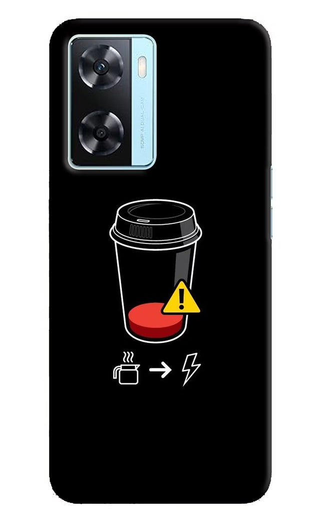 Coffee Oppo A77 2022 Back Cover