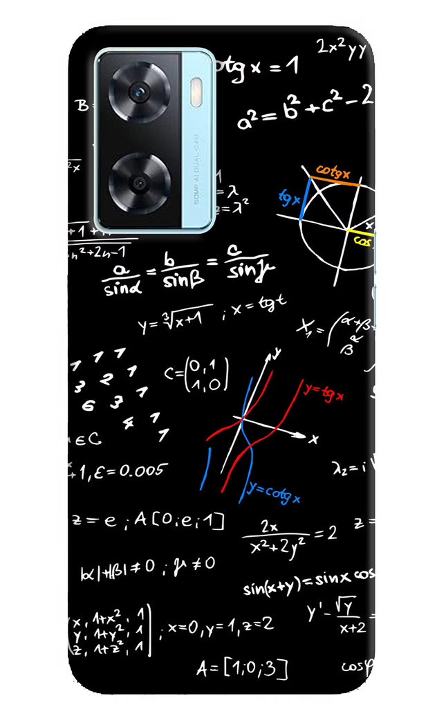Mathematics Formula Oppo A77 2022 Back Cover