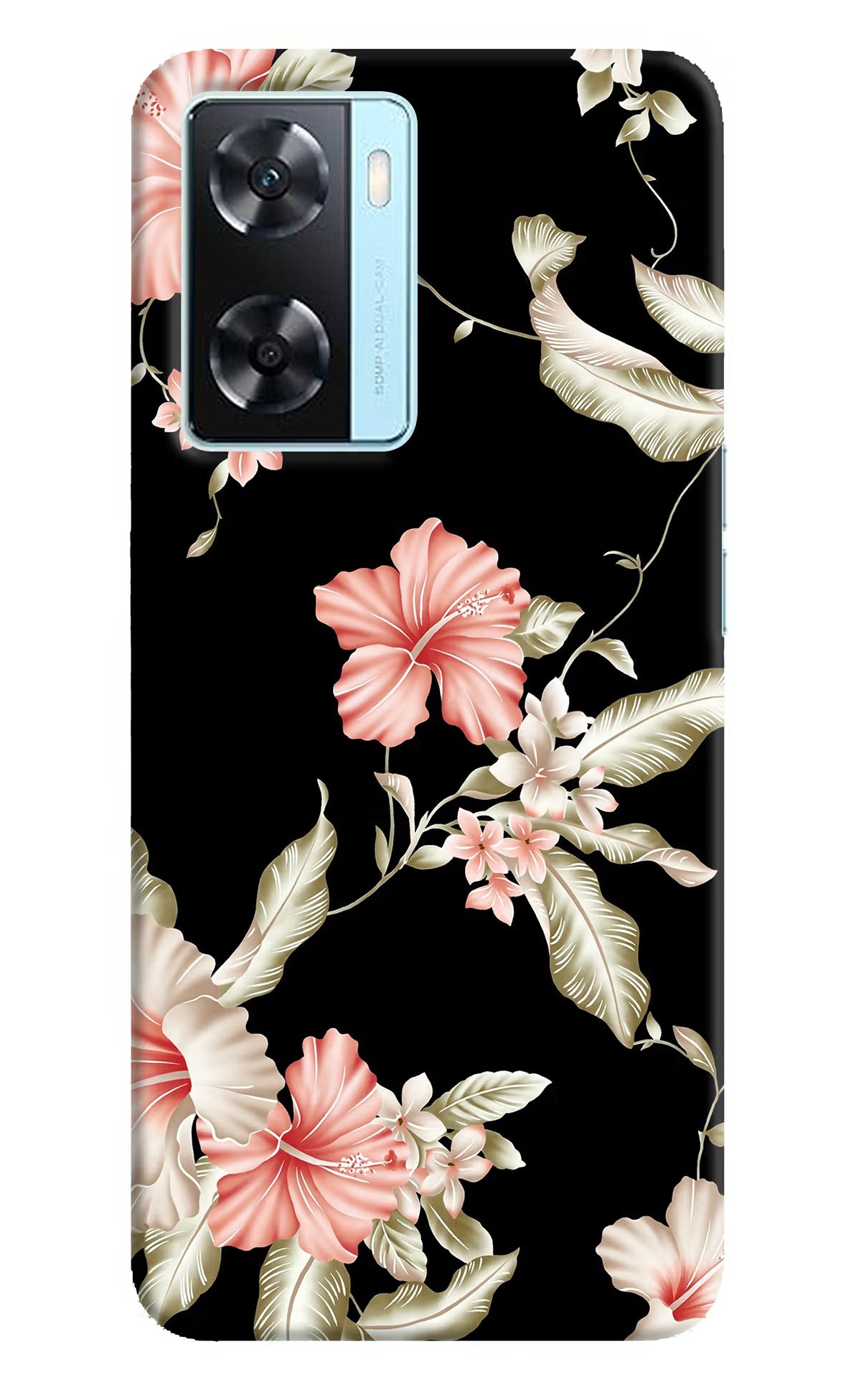 Flowers Oppo A77 2022 Back Cover