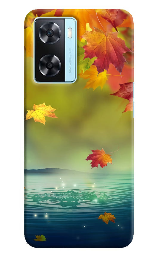 Flowers Oppo A77 2022 Back Cover