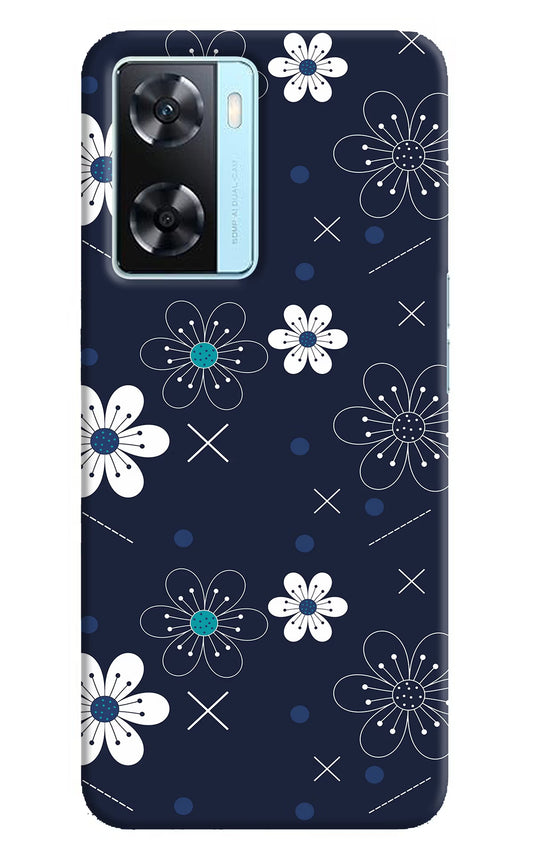 Flowers Oppo A77 2022 Back Cover