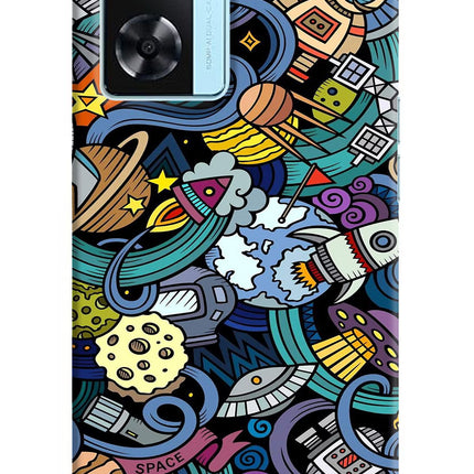 Space Abstract Oppo A77 2022 Back Cover