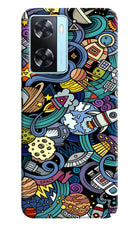 Space Abstract Oppo A77 2022 Back Cover