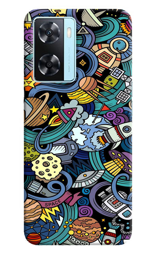 Space Abstract Oppo A77 2022 Back Cover