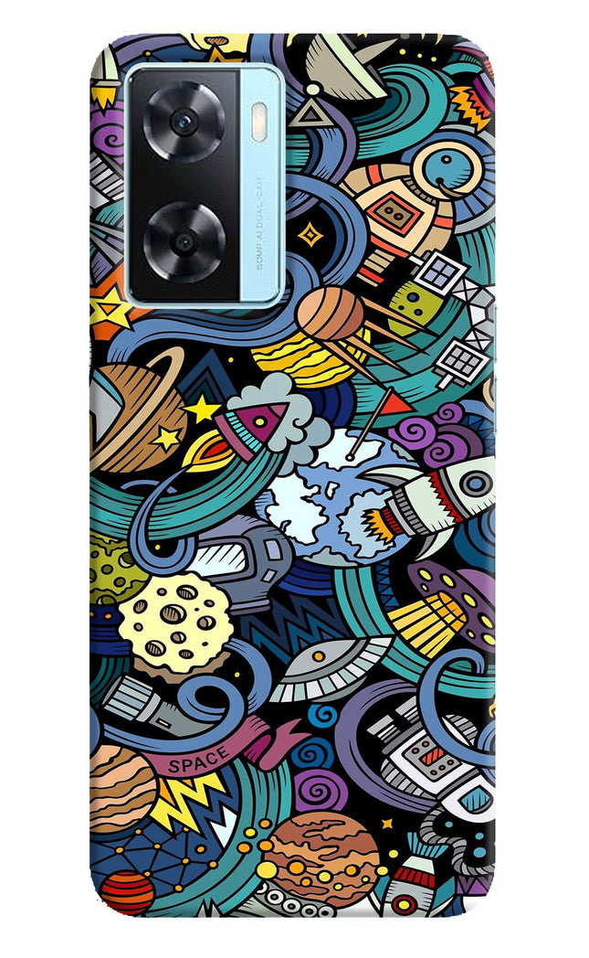Space Abstract Oppo A77 2022 Back Cover