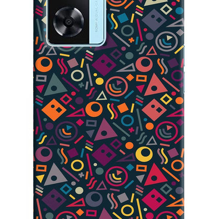 Geometric Abstract Oppo A77 2022 Back Cover