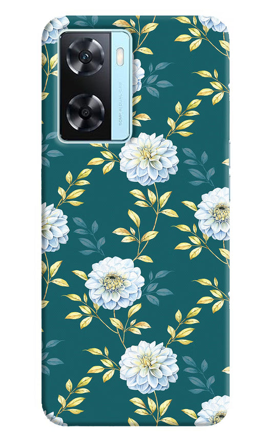 Flowers Oppo A77 2022 Back Cover