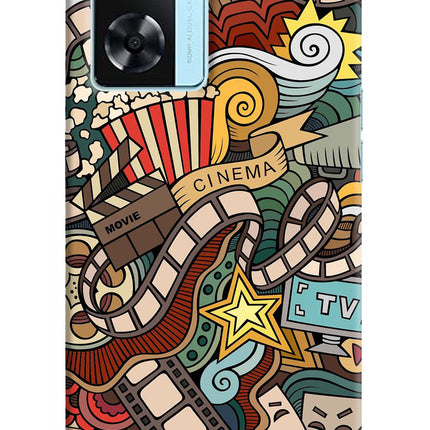 Cinema Abstract Oppo A77 2022 Back Cover
