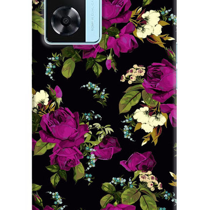 Flowers Oppo A77 2022 Back Cover