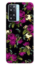 Flowers Oppo A77 2022 Back Cover