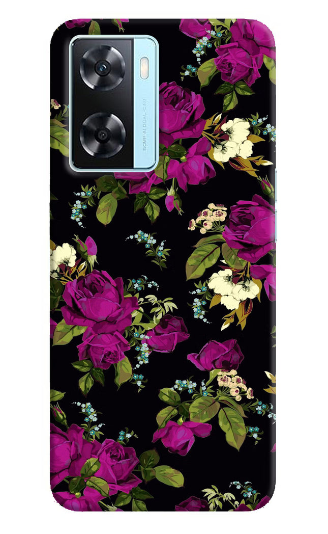 Flowers Oppo A77 2022 Back Cover