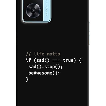 Life Motto Code Oppo A77 2022 Back Cover