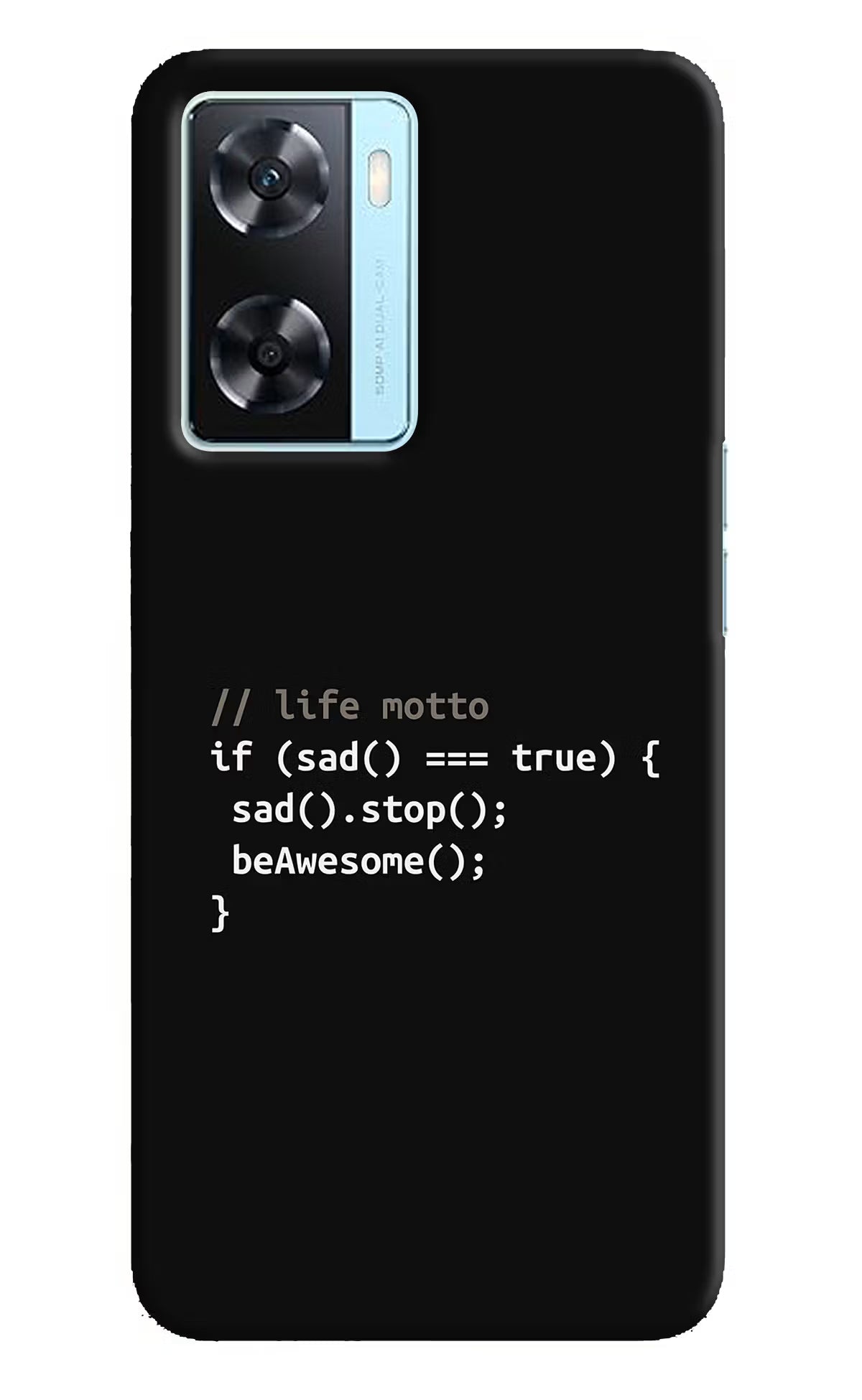 Life Motto Code Oppo A77 2022 Back Cover