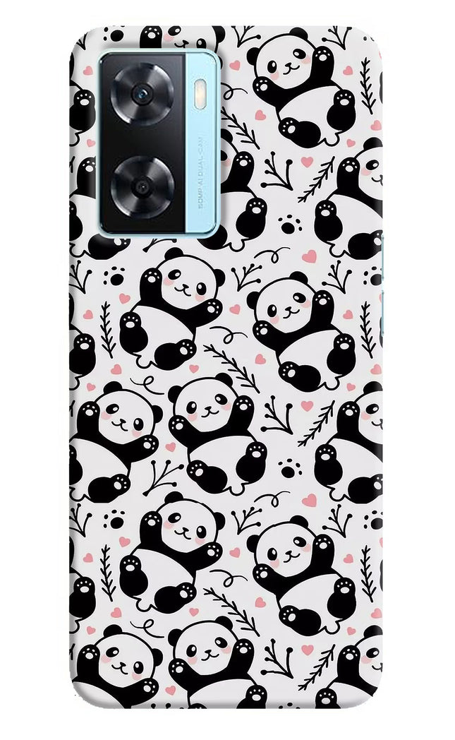 Cute Panda Oppo A77 2022 Back Cover
