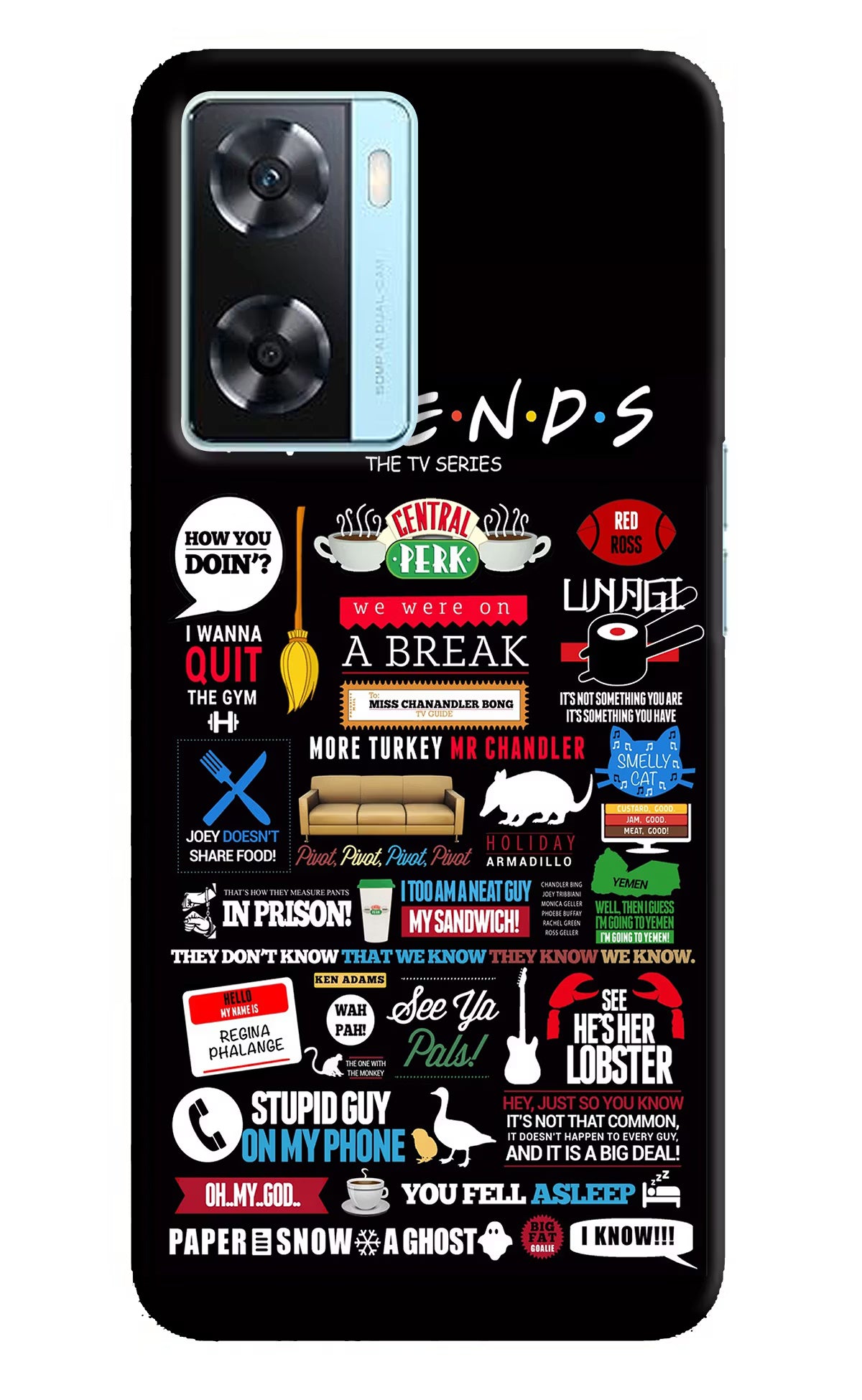FRIENDS Oppo A77 2022 Back Cover
