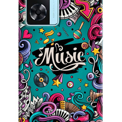 Music Graffiti Oppo A77 2022 Back Cover