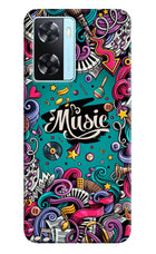 Music Graffiti Oppo A77 2022 Back Cover