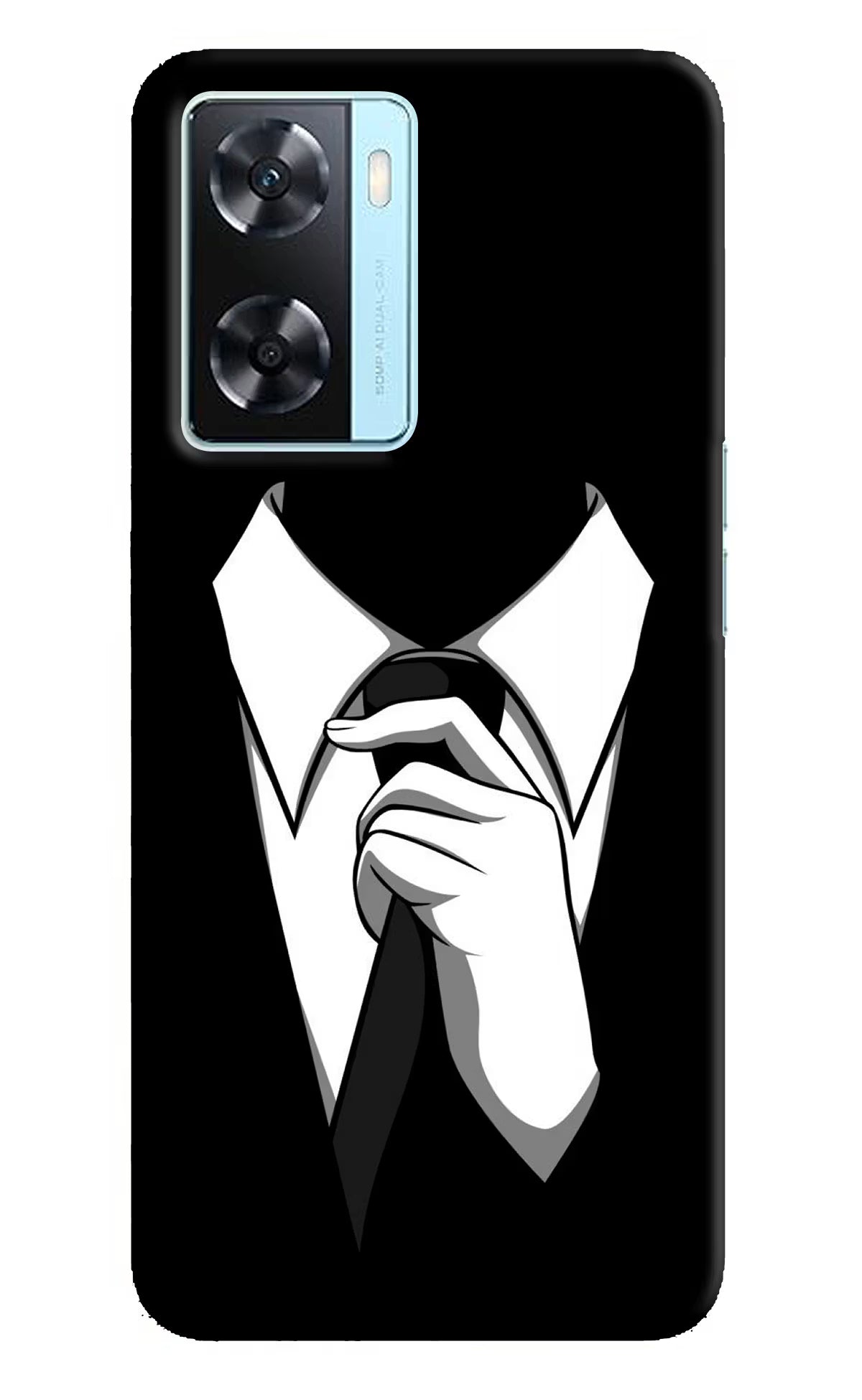 Black Tie Oppo A77 2022 Back Cover