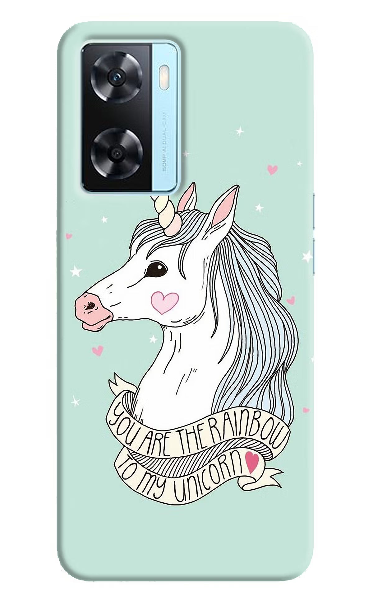 Unicorn Wallpaper Oppo A77 2022 Back Cover