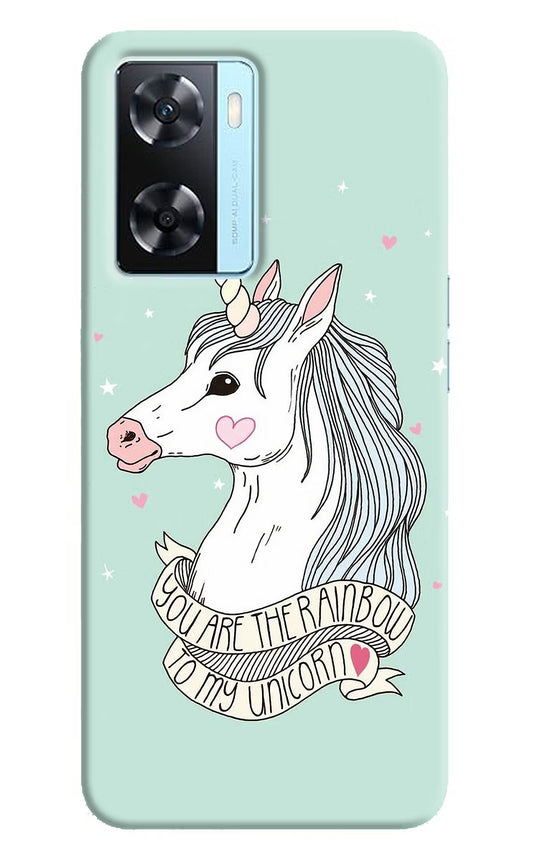 Unicorn Wallpaper Oppo A77 2022 Back Cover