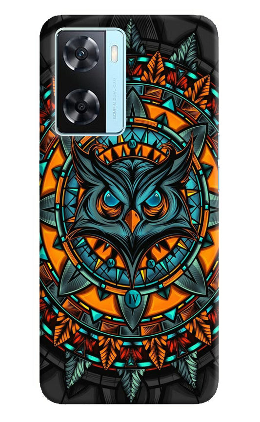 Angry Owl Art Oppo A77 2022 Back Cover