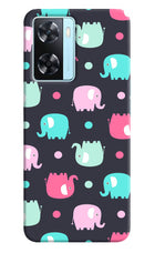 Elephants Oppo A77 2022 Back Cover