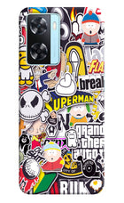 Sticker Bomb Oppo A77 2022 Back Cover