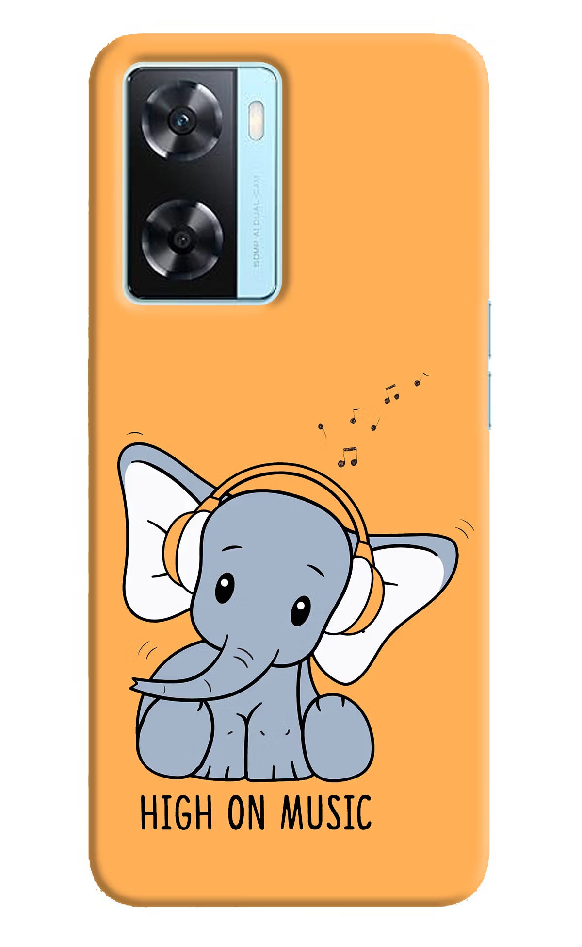 High On Music Oppo A77 2022 Back Cover