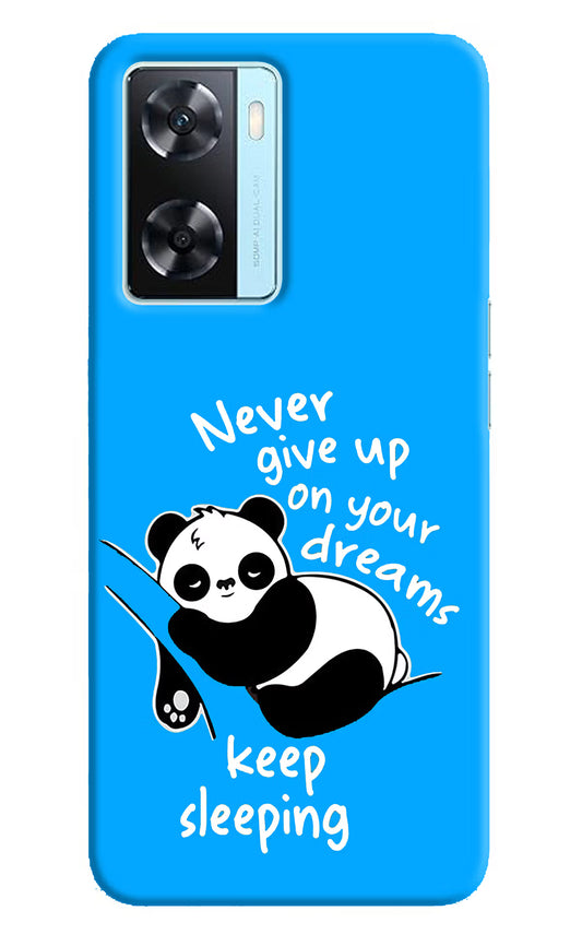 Keep Sleeping Oppo A77 2022 Back Cover