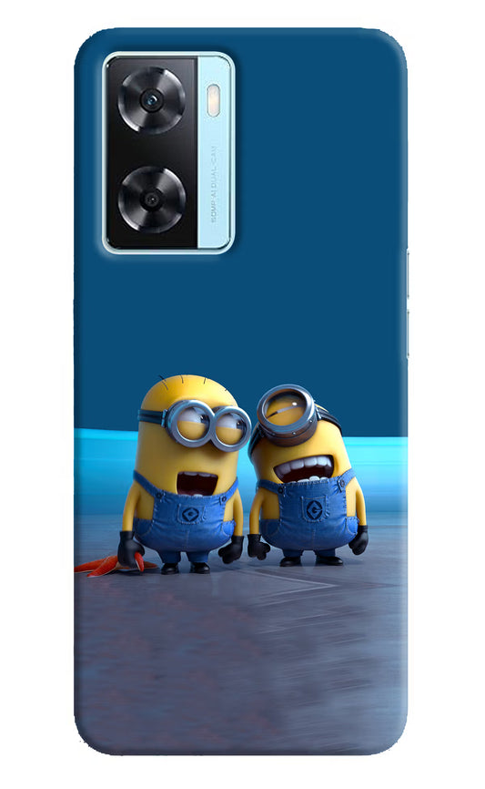 Minion Laughing Oppo A77 2022 Back Cover
