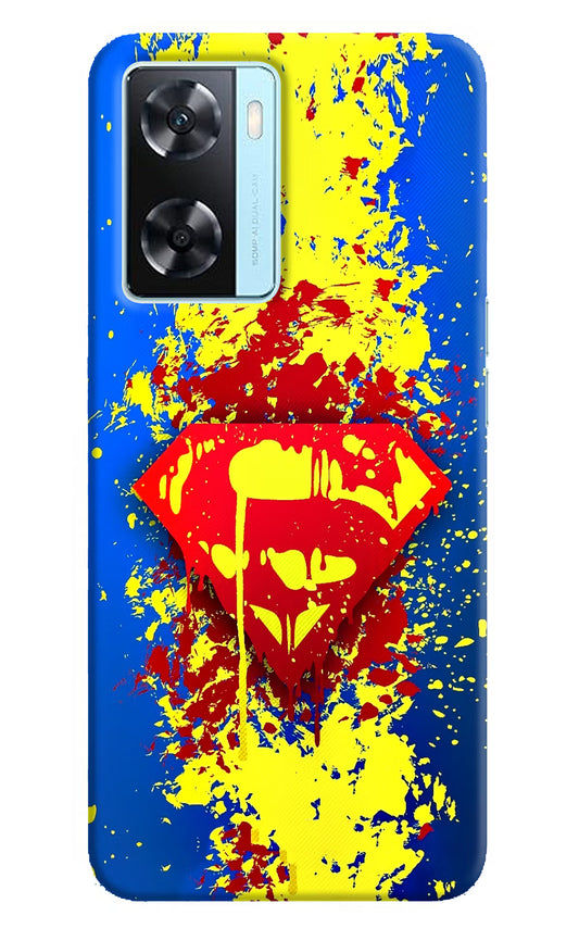 Superman logo Oppo A77 2022 Back Cover