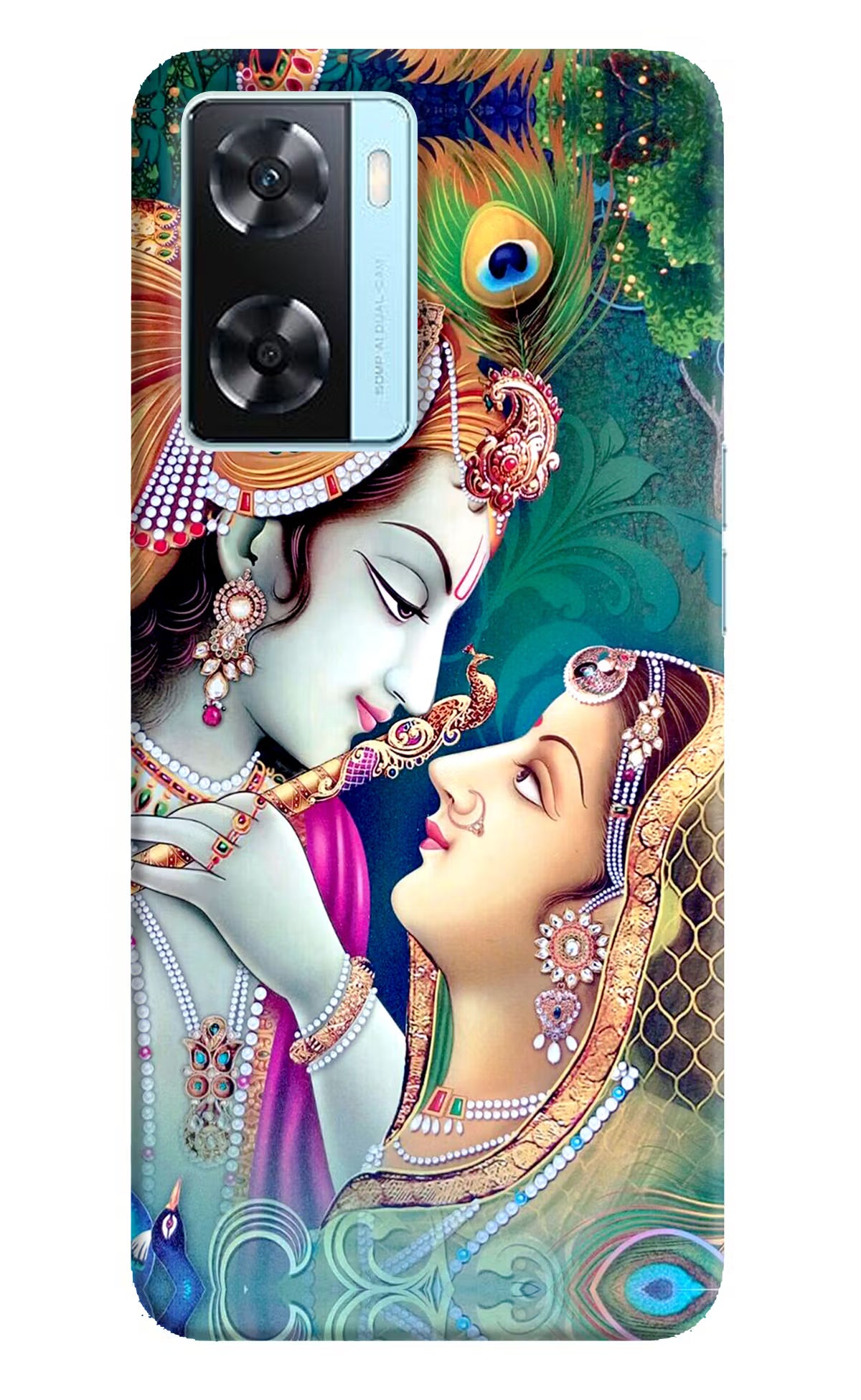 Lord Radha Krishna Oppo A77 2022 Back Cover