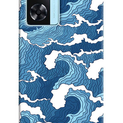 Blue Waves Oppo A77 2022 Back Cover