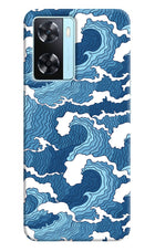 Blue Waves Oppo A77 2022 Back Cover