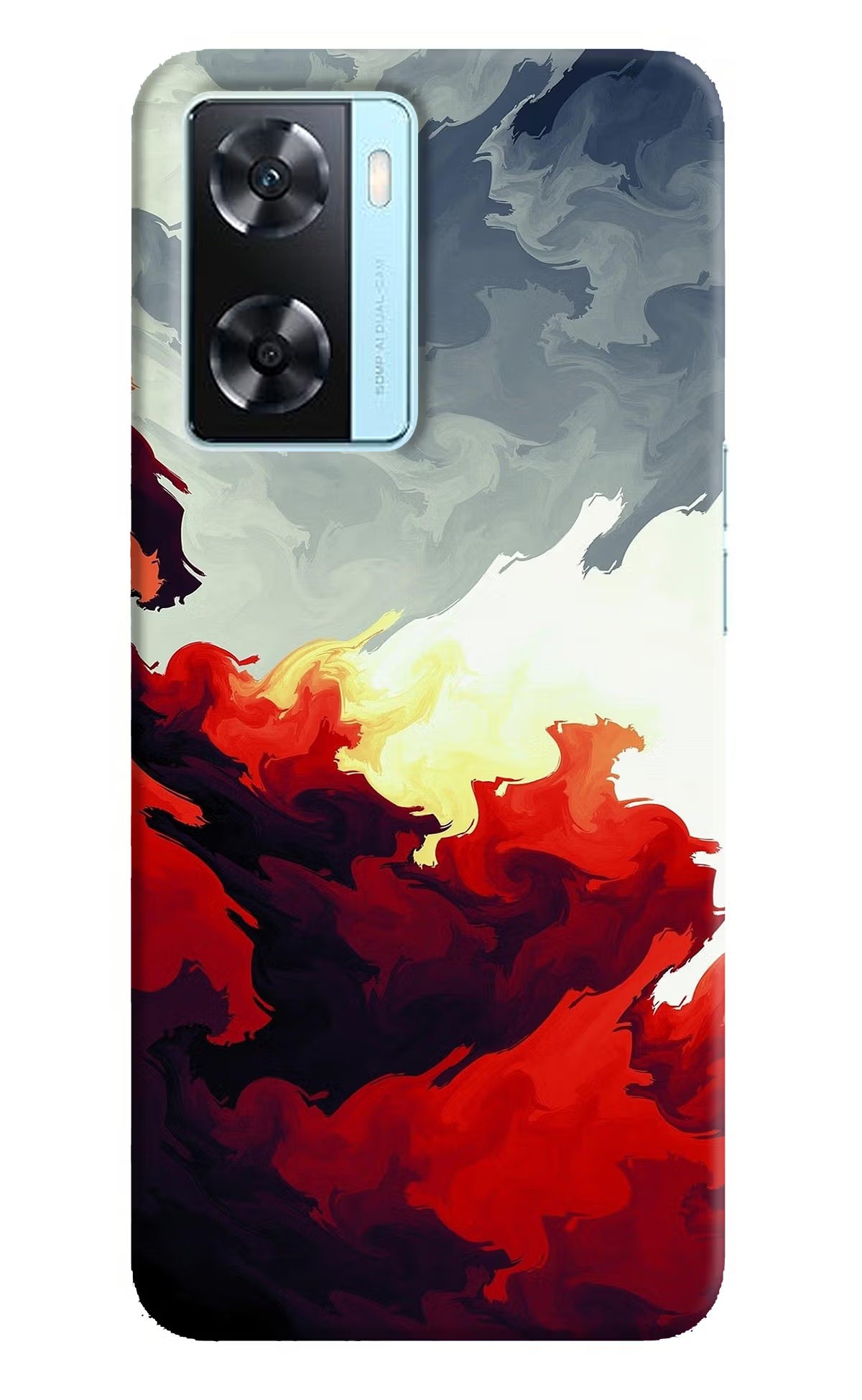 Fire Cloud Oppo A77 2022 Back Cover