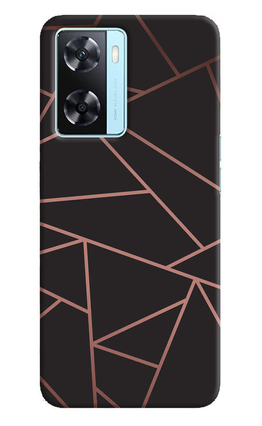 Geometric Pattern Oppo A77 2022 Back Cover