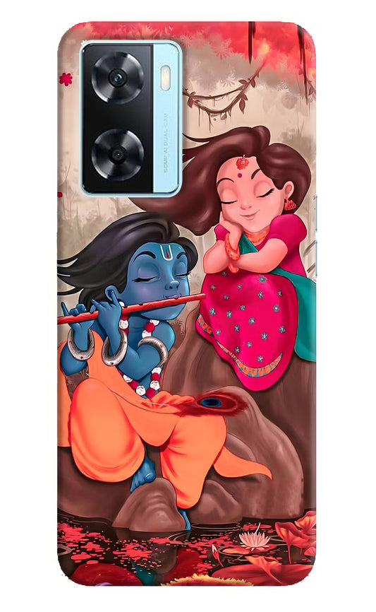 Radhe Krishna Oppo A77 2022 Back Cover