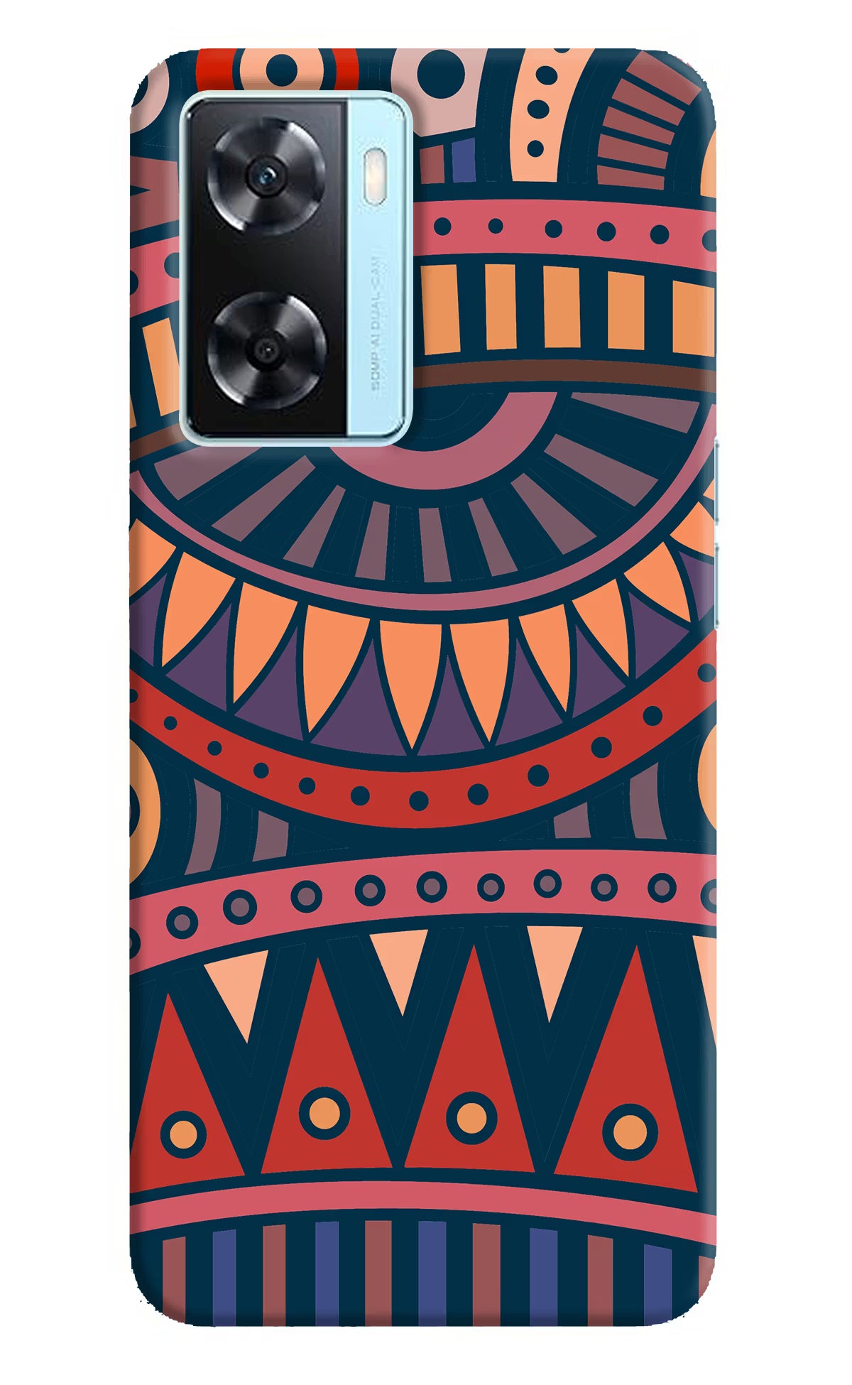 African Culture Design Oppo A77 2022 Back Cover