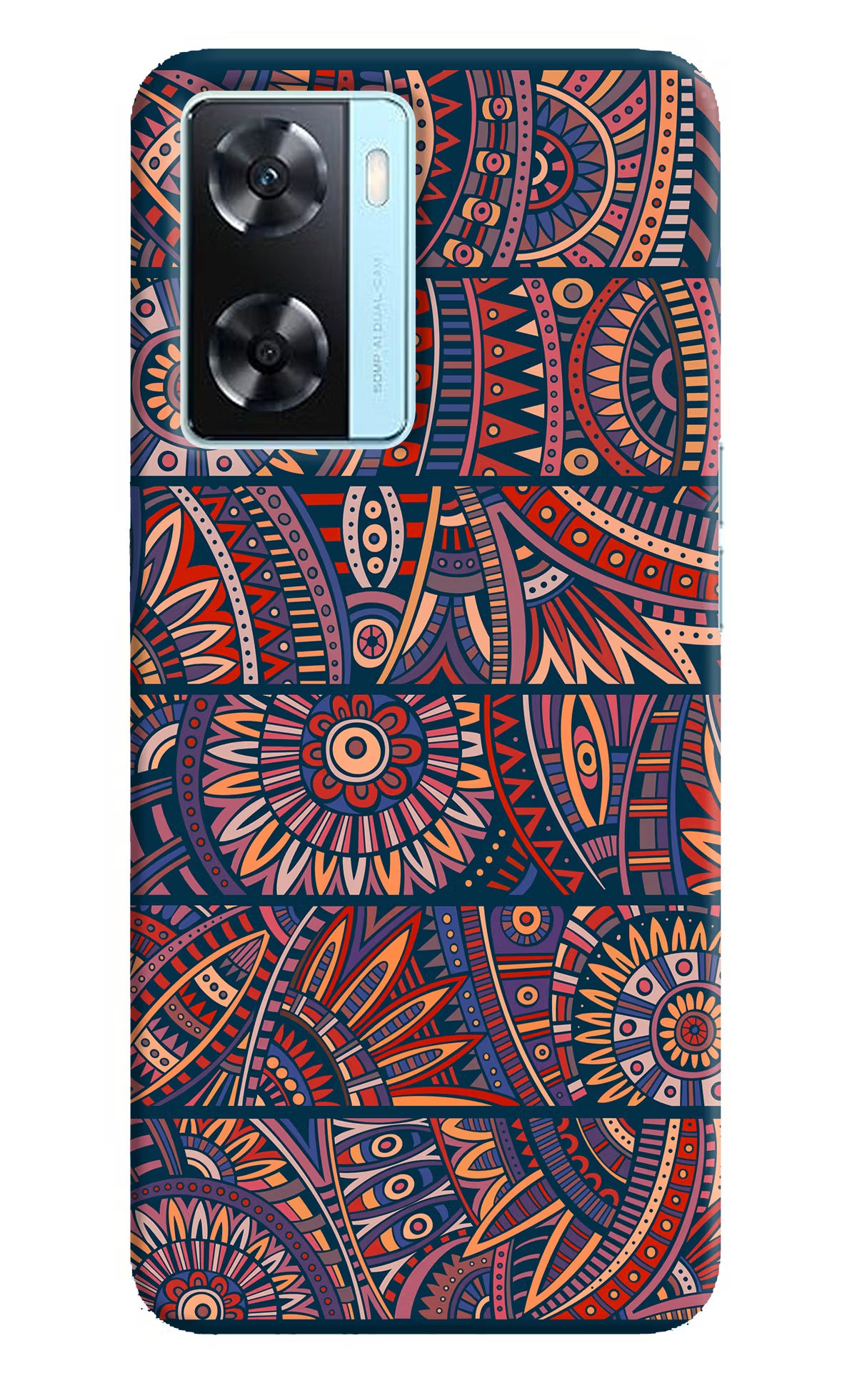 African Culture Design Oppo A77 2022 Back Cover