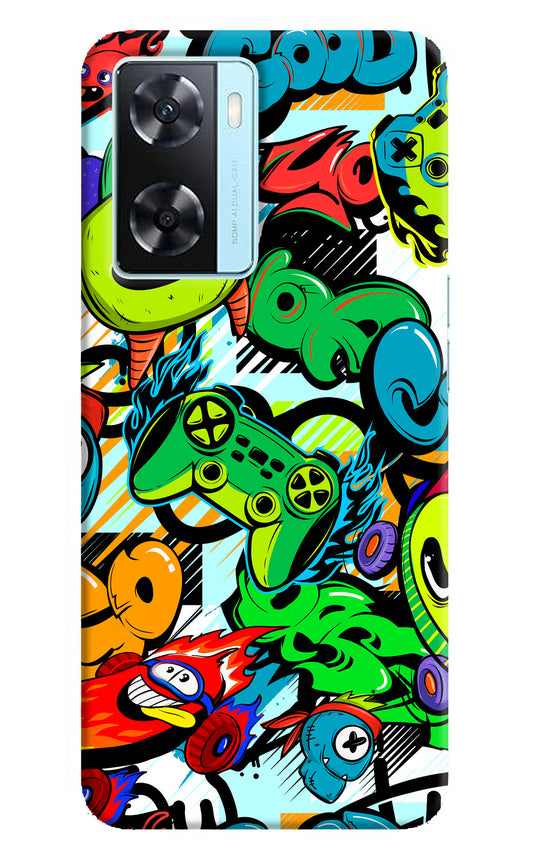 Game Doodle Oppo A77 2022 Back Cover