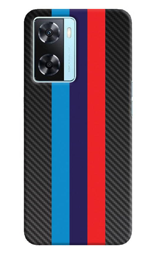 BMW Stripes Pattern Oppo A77 2022 Back Cover