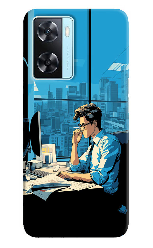 Focused Hustler (AI Generated) Oppo A77 2022 Back Cover