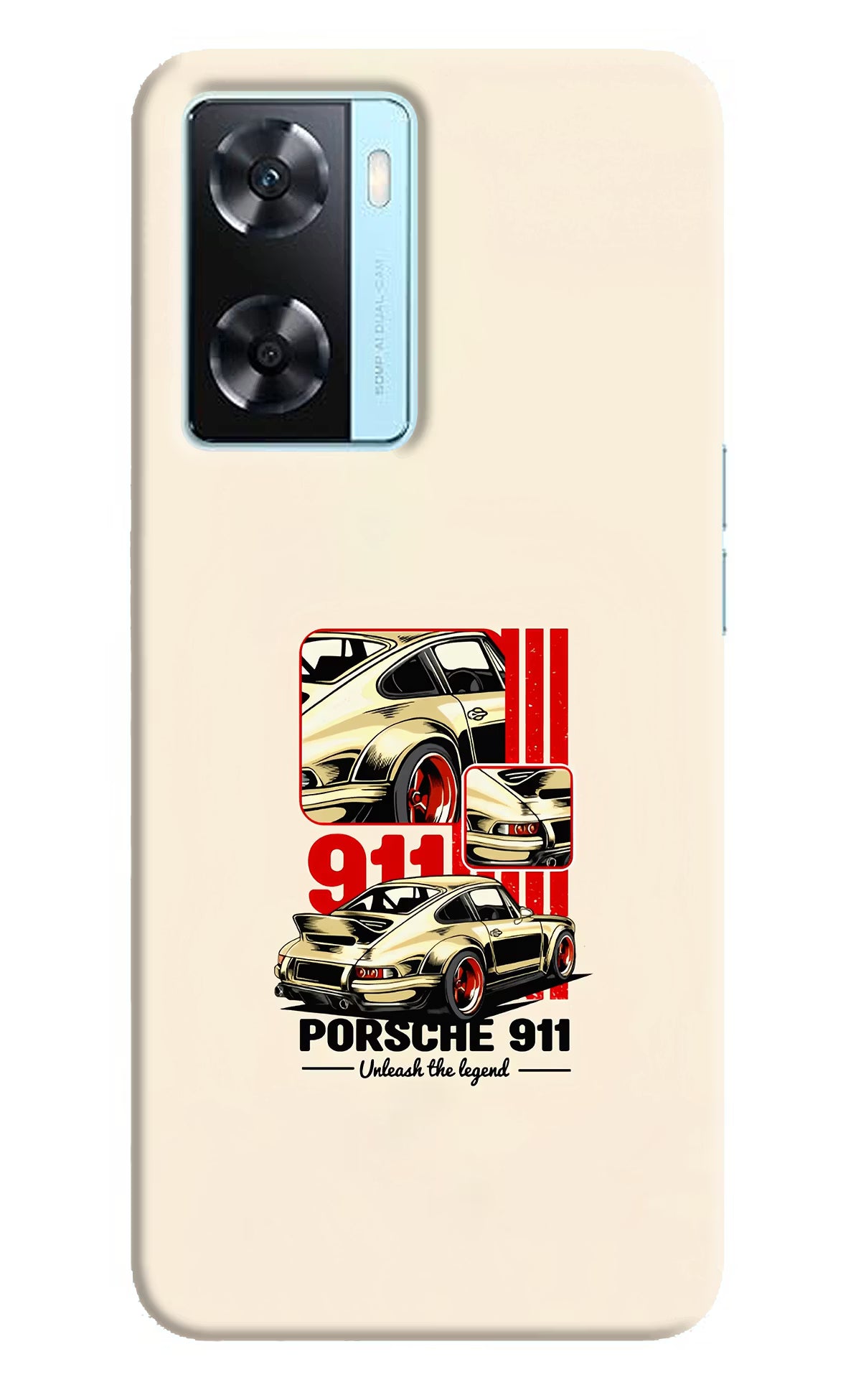 Classic Porsche 911 Oppo A77 2022 Back Cover