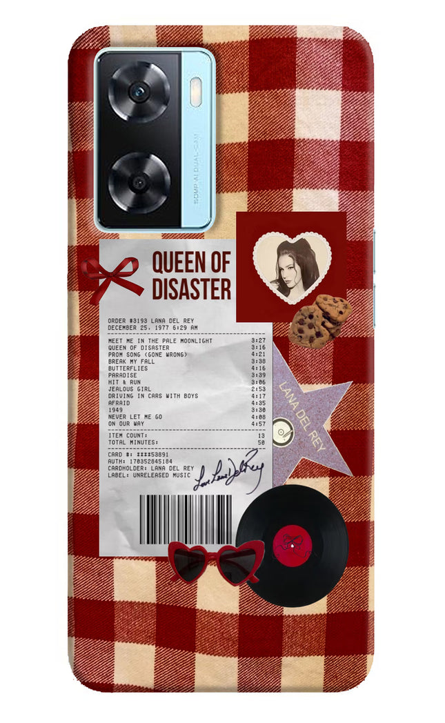 Queen of Disaster Oppo A77 2022 Back Cover