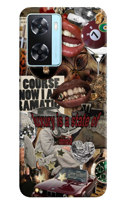 Luxury Oppo A77 2022 Back Cover
