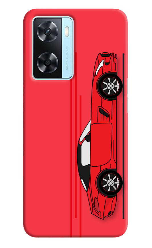 Red Velocity Oppo A77 2022 Back Cover